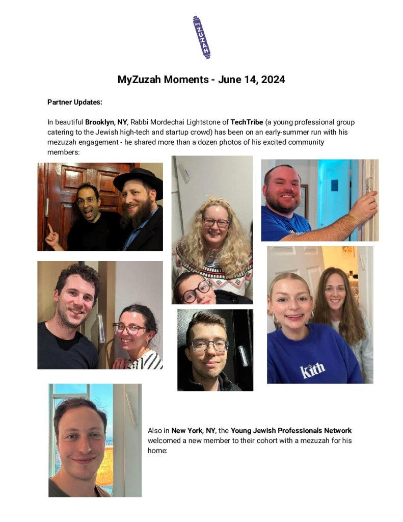 thumbnail of MyZuzah Moments – June 14, 2024